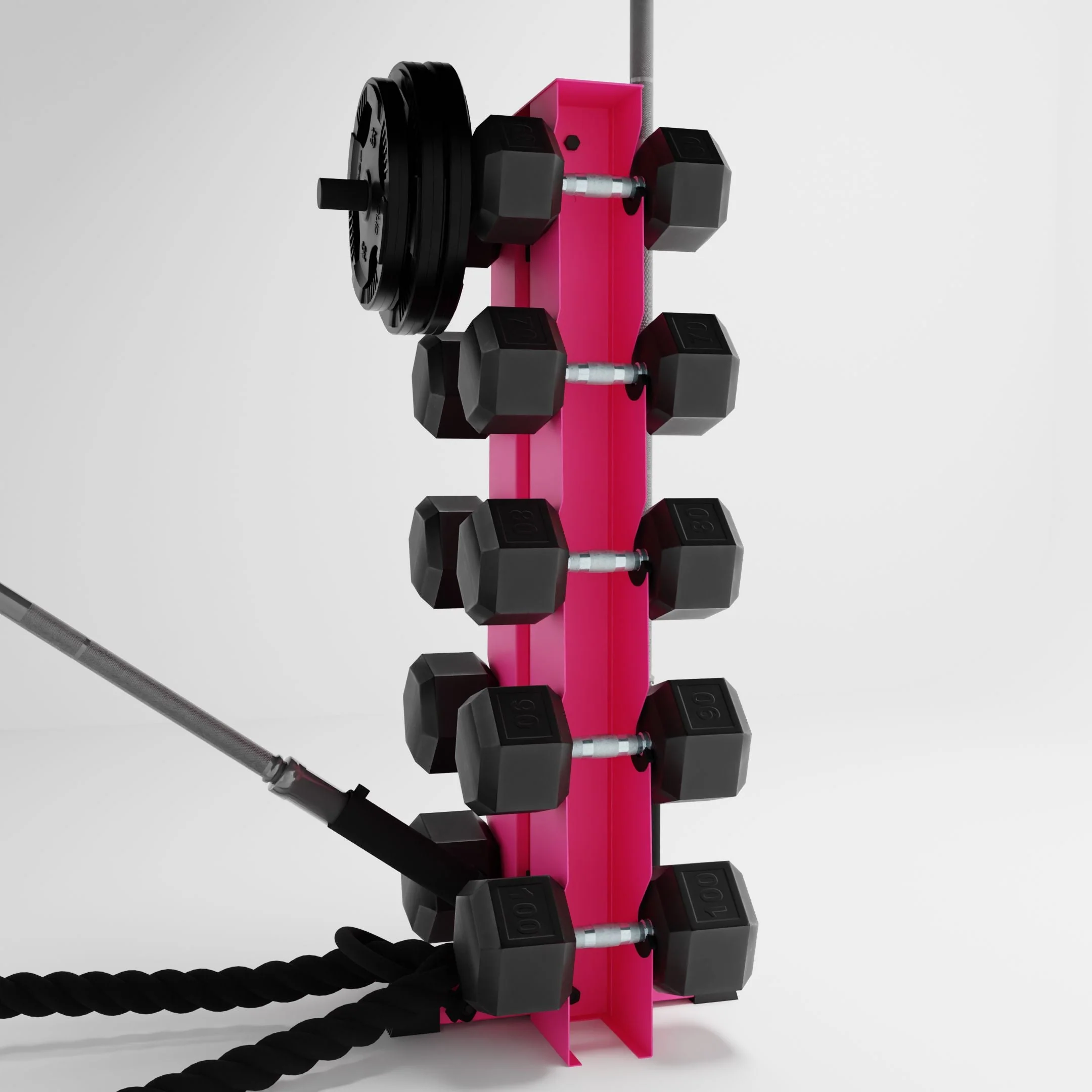 Alpha Elite | 5-Tier Vertical Dumbbell Storage Rack - Image 22