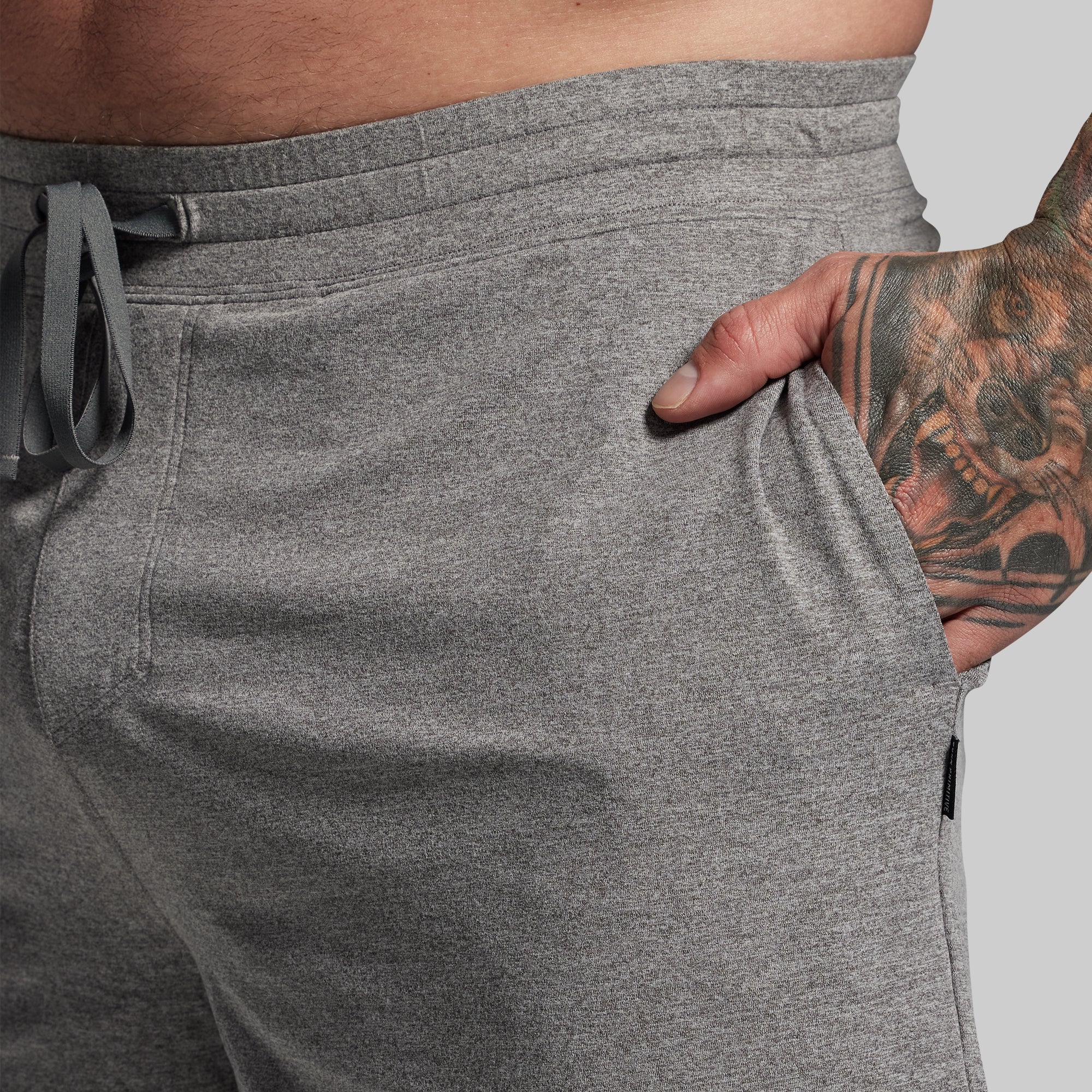 Premium Basic All-In-One Short (Heather Grey) - Image 6