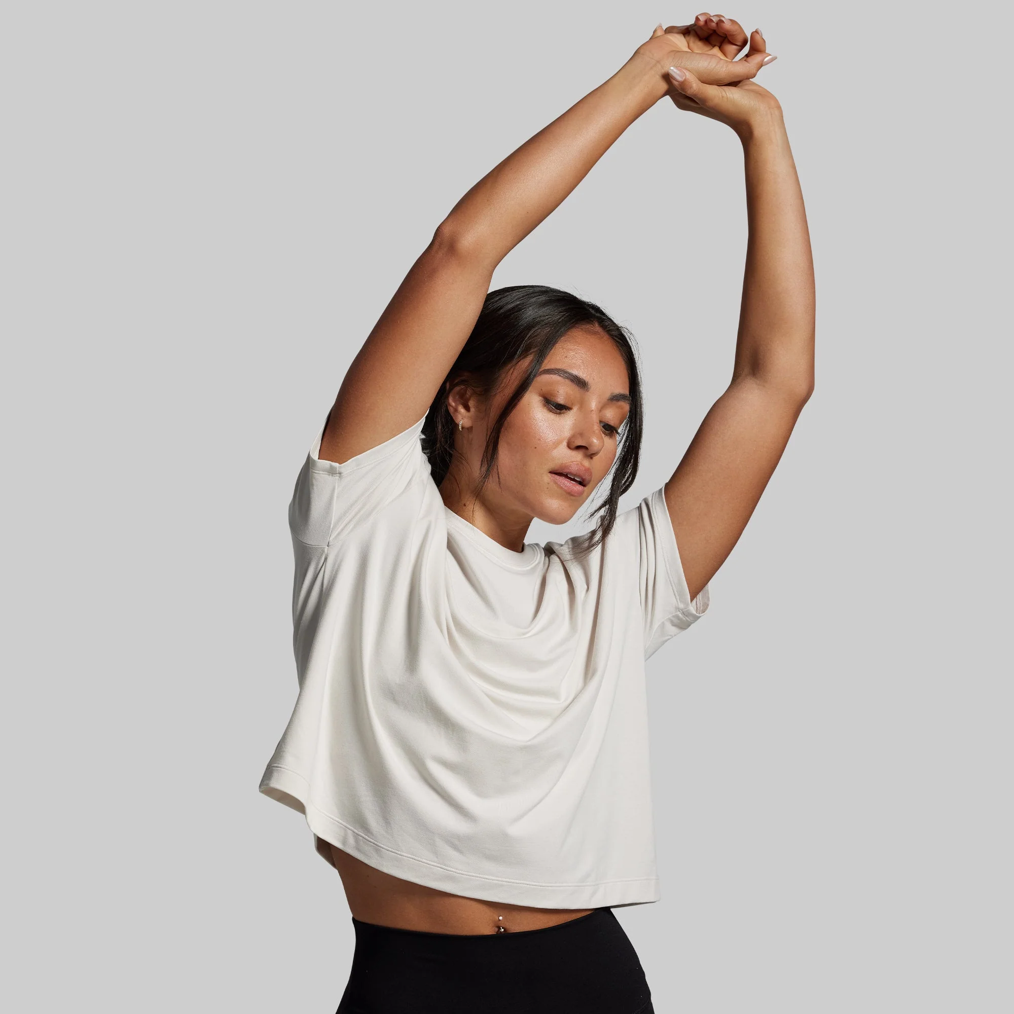 Premium Basic Crop Tee (Sand) - Image 2