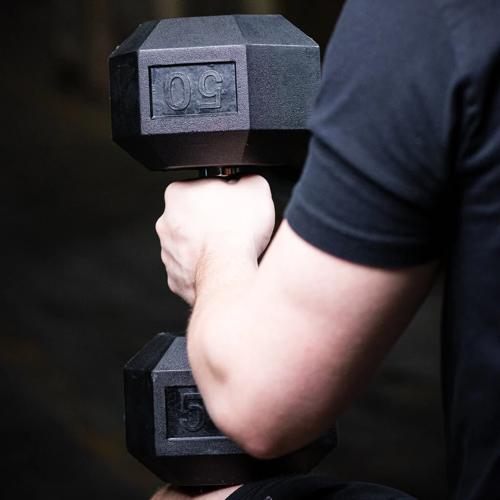 PRx Rubber Hex Dumbbells - Image 10