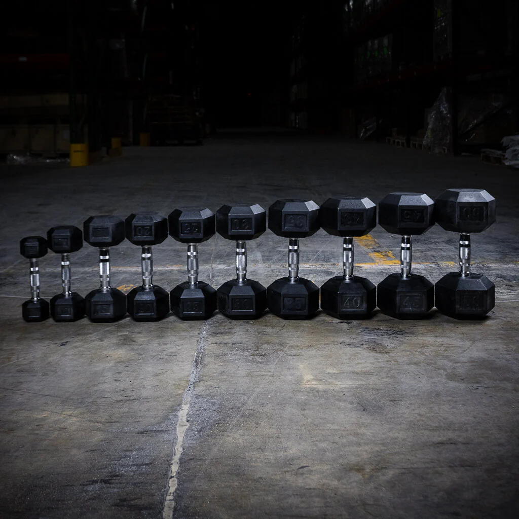 PRx Rubber Hex Dumbbells - Image 11