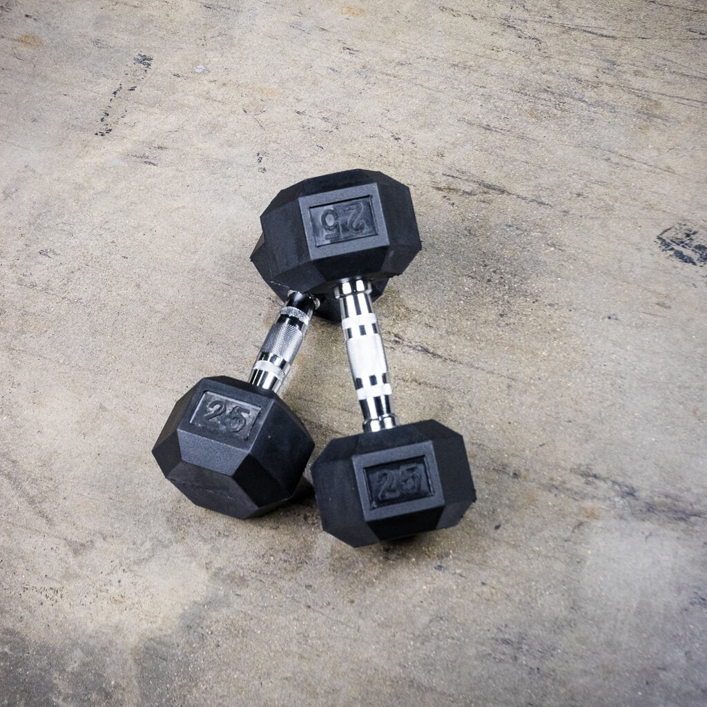 PRx Rubber Hex Dumbbells - Image 7