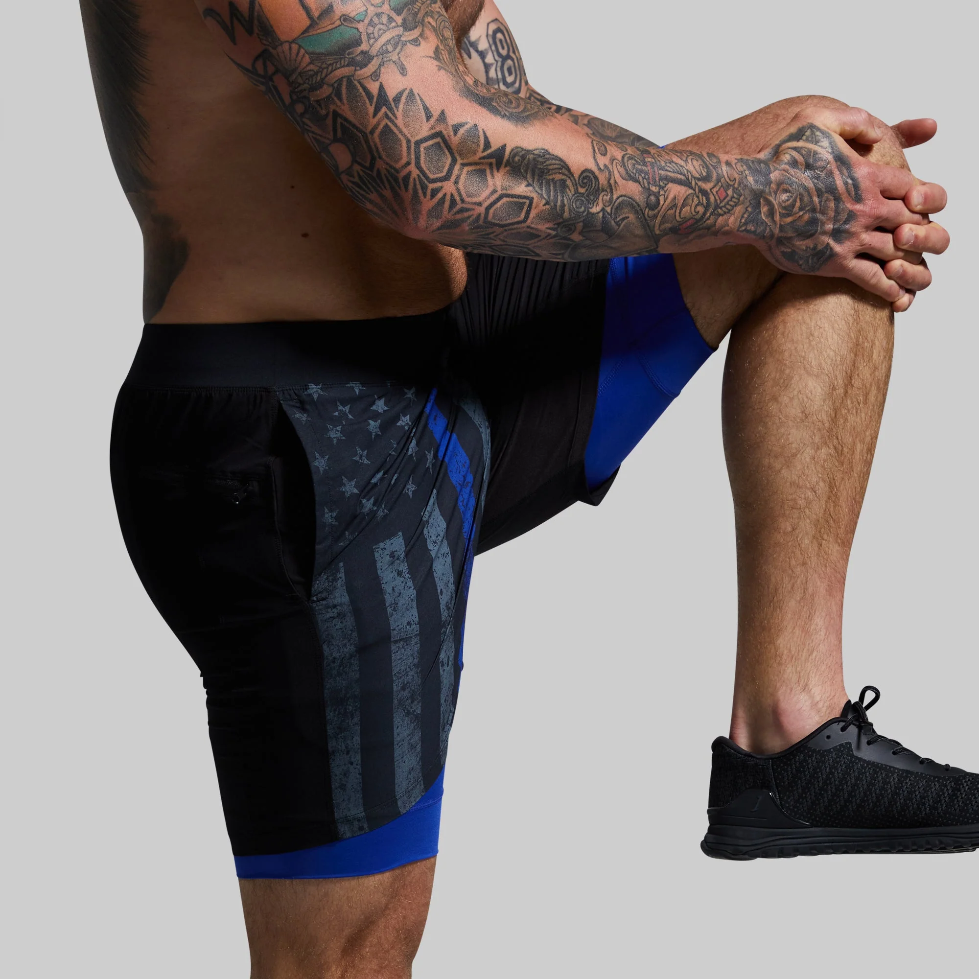 Versatile Short w/ Compression 7" (Thin Blue Line Gunmetal) - Image 4